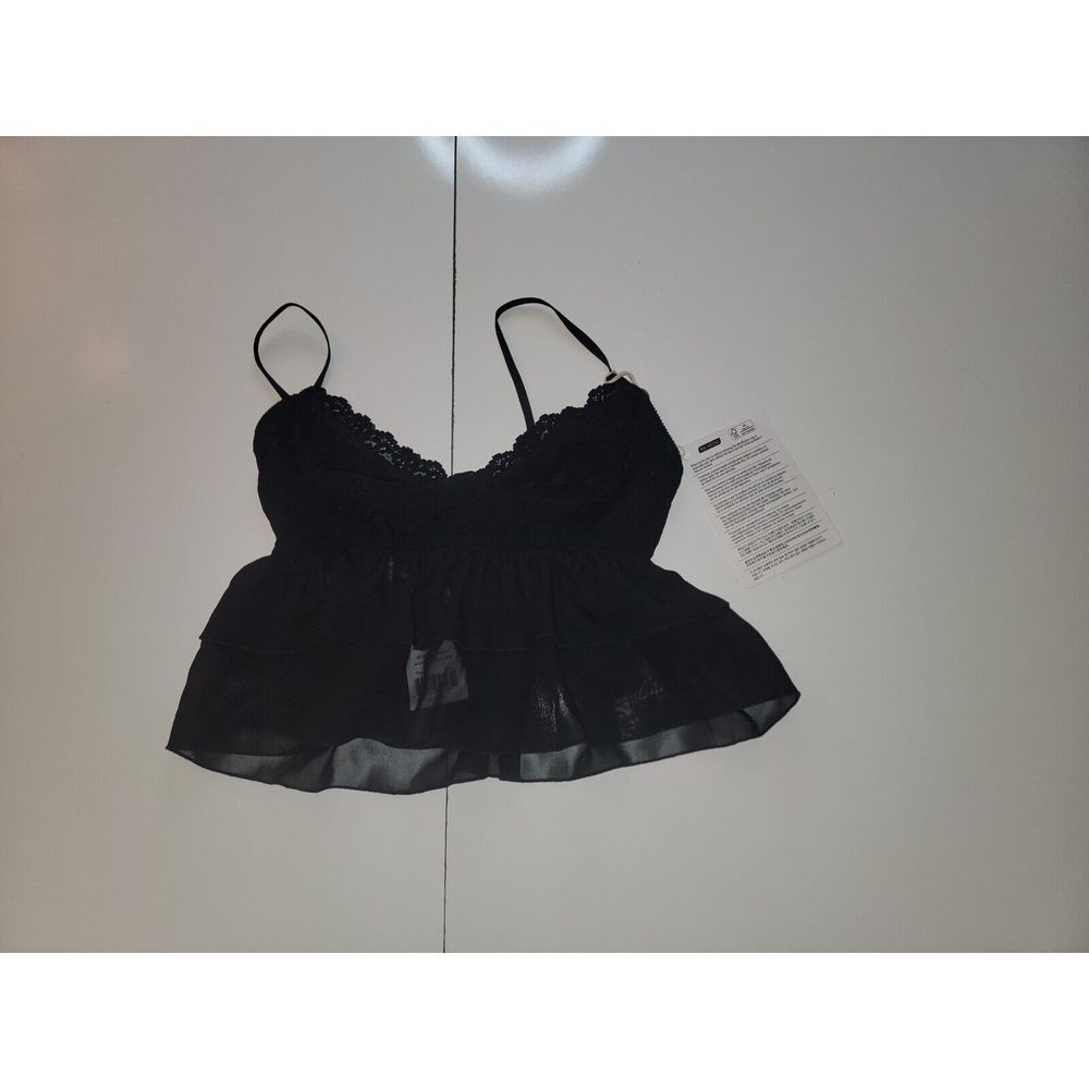 HANKY PANKY  X Lindsi Lane Signature Lace Glam Cami sz‎ S black